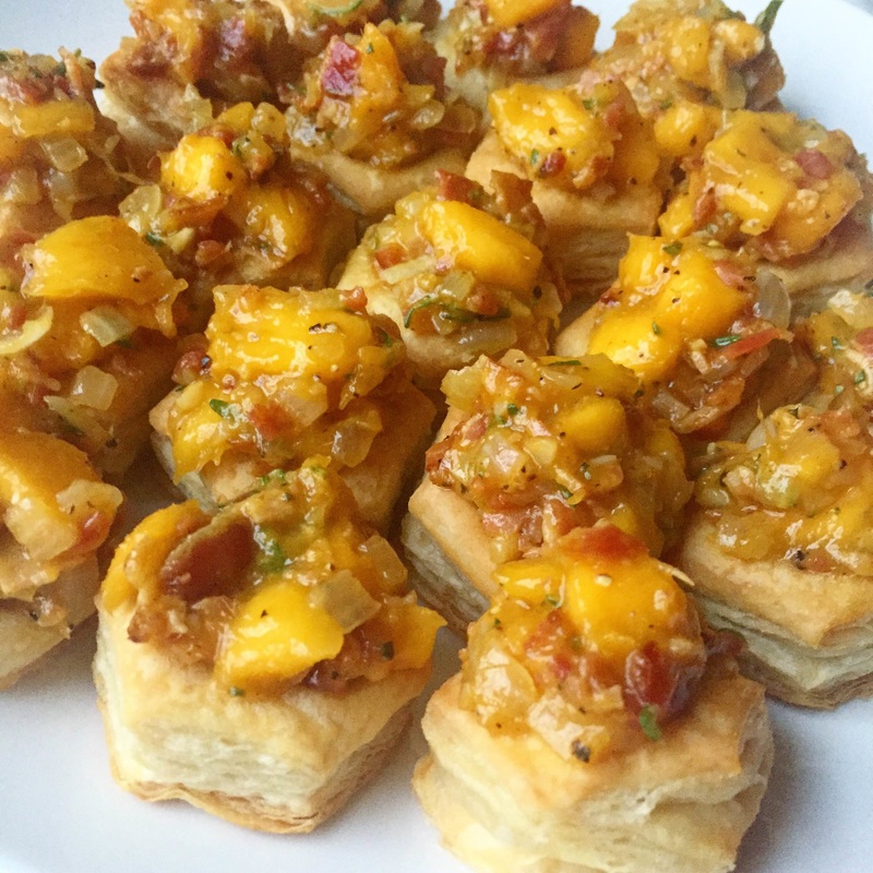 Savory Mango and Bacon Pastry Cups | www.thealiconklin.com